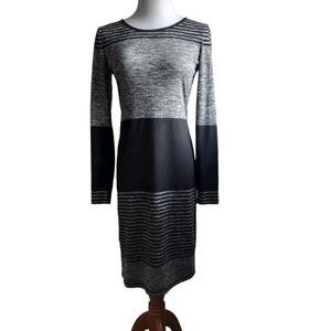 Max Studio Black and Gray Dress Size S